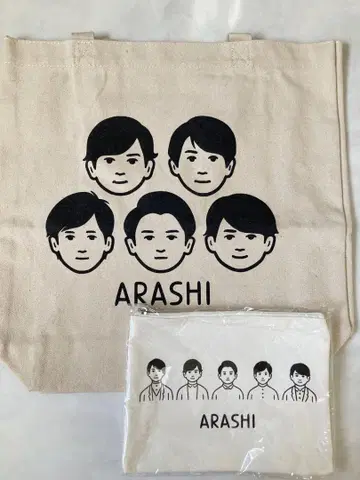 아라시 아라시를 여행하는 전시회 ARASHI 토트백 & 파우치 세트