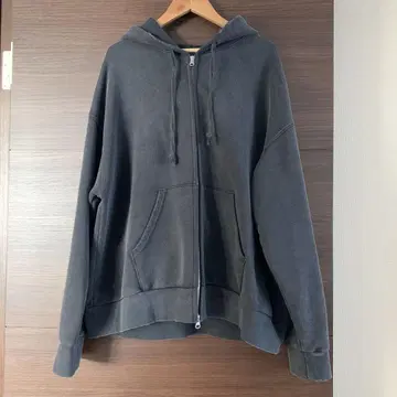 지나시스 Fade 컬러 ZIP 후디 블랙