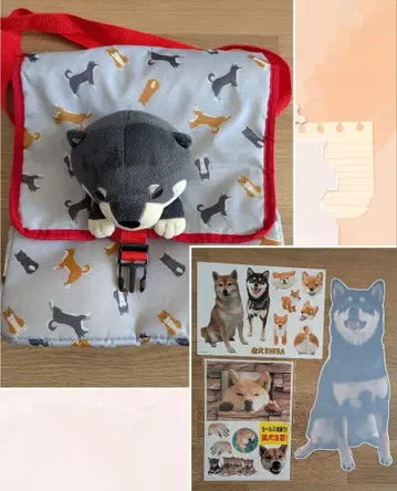 펠리시모 충견 SHIBA BLACK 쇼핑백 스티커 블랙 시바견 시바견