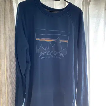 patagonia 오가닉 코튼 트레이닝복 L 네이비