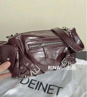 DEINET 버건디 숄더백