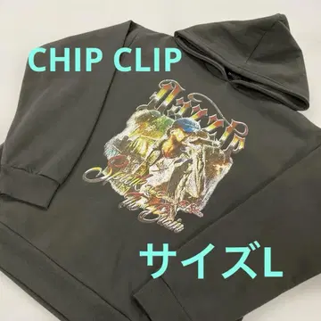 CHIP CLIP 풀오버 맨투맨 후드티 L #2357