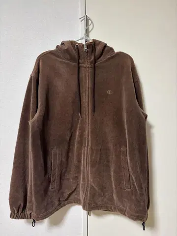 Champion 플리스 자켓 L 사이즈 브라운