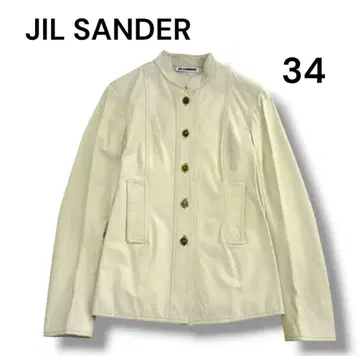 질 샌더 가죽 자켓 34