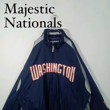 Majestic MLB 내셔널스 나일론 자켓 WSH XXL