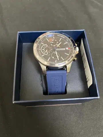HILFIGER 크로노그래프 시계 네이비