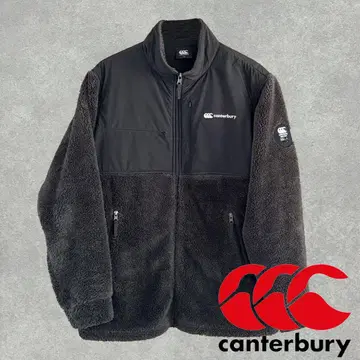 캔터베리 canterbury 플리스 자켓 블랙 그레이