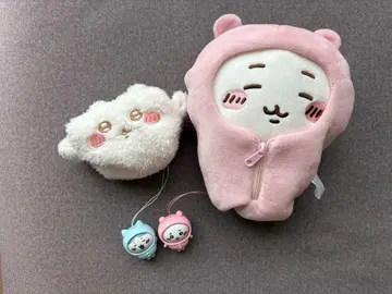 치이카와 (먼작귀) 하치와레 묶음 판매 키링 봉제 인형 파우치