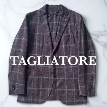 미사용급 TAGLIATORE 테일러드 자켓 실크 린넨 46