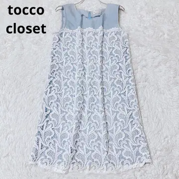 토코 클로젯 원피스 미니 기장 슬리브리스 레이스 성숙/러블리 M