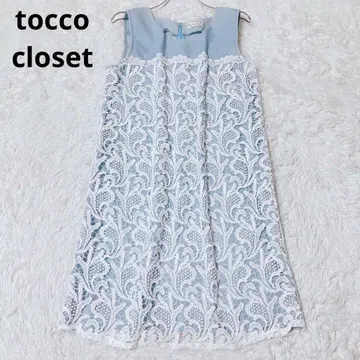 토코 클로젯 원피스 미니 기장 슬리브리스 레이스 성숙/러블리 M