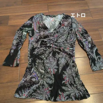 ETRO 페이즐리 무늬 오부 소매 상의 42