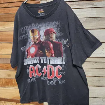 AC/DC 아이언맨 2 아이언맨 2 2010 셔츠 L
