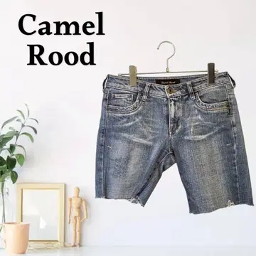 zG169 [ F ] Camel Rood 컷오프 로우라이즈 5포켓