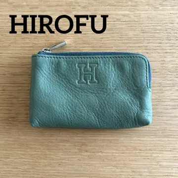 [ HIROFU ] 가죽 코인 케이스/카드 케이스/키케이스/파우치 그린