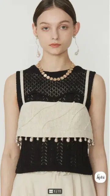 Eaphi WAVE LINE PEARL BUSTIER 즉시 발송