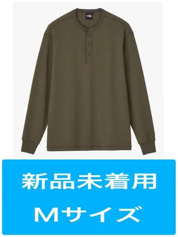 노 페이스/ 남성용 롱 티셔츠 허니콤 헨리 롱 슬리브