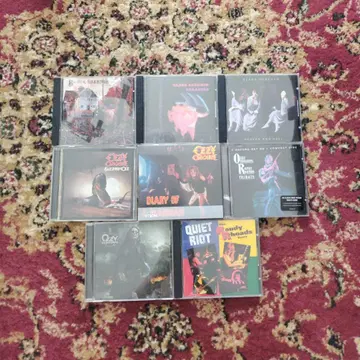 오지 오스본 블랙 사바스 콰이어트 라이엇 CD 8장 묶음 판매