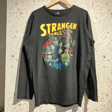 STRANGER THINGS 긴팔 프린트 T셔츠 기묘한 이야기