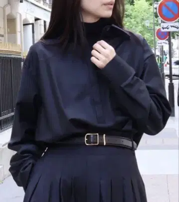 데레스 데레스 풀오버 셔츠 네이비 새상품 미사용