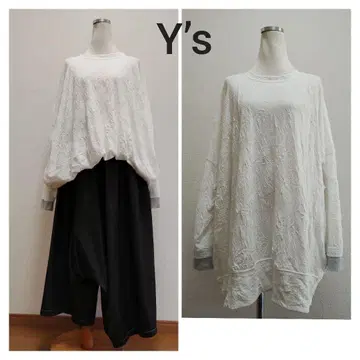 [ 새상품급 ] Y's 와이즈 긴팔 쿠슈쿠슈 티셔츠