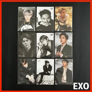 귀한 트레이딩 카드 홍콩 [ yes! ] 카드 EXO 9 장 세트! 2