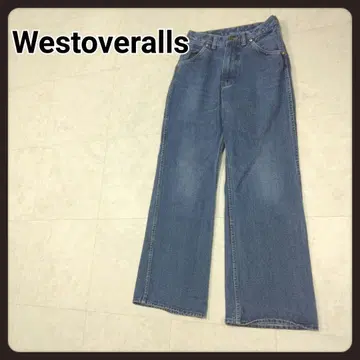 허리 오버롤 데님 팬츠 26 청바지 WESTOVERALLS