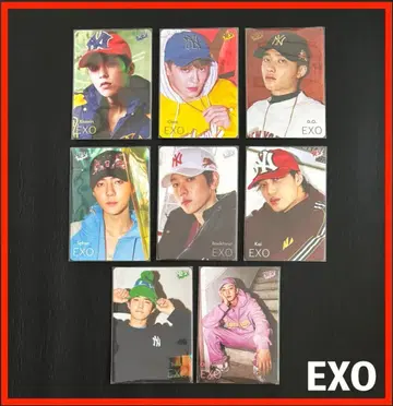 귀중 트레이딩 카드 홍콩 [yes!] 카드 EXO 8장 세트! 8