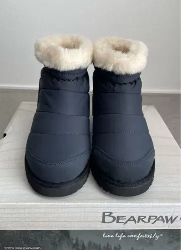 [ 23cm ] BEARPAW 베어파우 여성용 스노우 부츠 네이비
