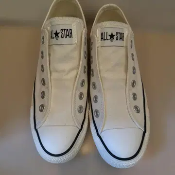 ALL STAR 화이트 슬립온 스니커즈