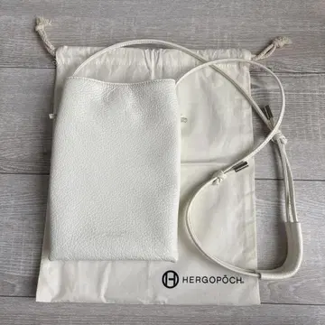 HERGOPOCH 엘라고포크 2룸 숄더백 화이트
