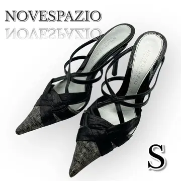 노베스파지오 뮬 핑힐 펌프스 S 사이즈 블랙 샌들 신발