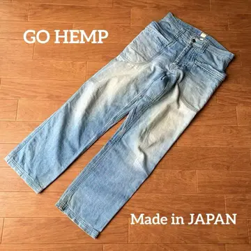GO HEMP 데님 벤더 팬츠 라이트 블루 페이드 25