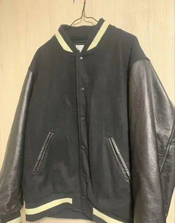 BUTWIN x DOORS 바시티 자켓 L BLACK 무지