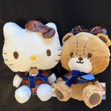 헬로키티 티타임파티 BIG 봉제 인형 ( 총 2종 ) 2체 세트