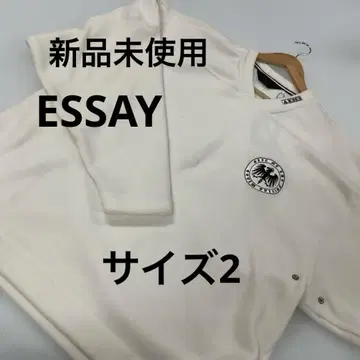 미사용 새상품 ESSAY V넥 플리스 풀오버