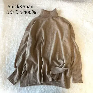 Spick&Span 스픽앤스팬 캐시미어 100 터틀넥 니트