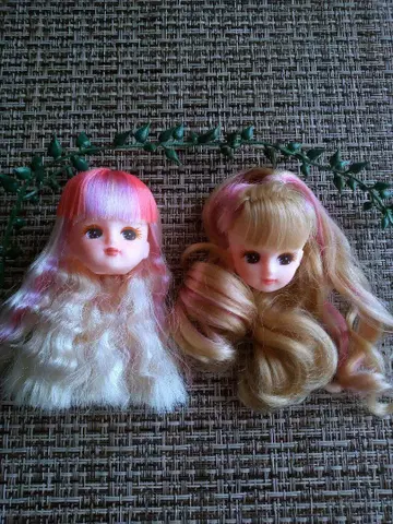 리카짱 인형 헤드만 2개 세트 27cm 인형 리카짱