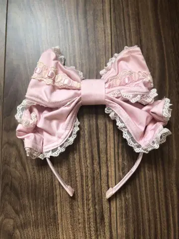 Angelic Pretty 리본 헤어밴드 핑크