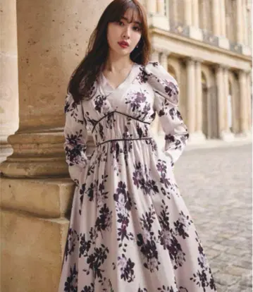 herlipto muse floralcut-out dress
