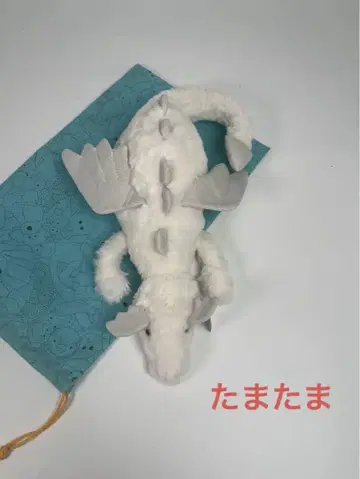 JELLY Cat 화이트 드래곤 봉제 인형 약 50cm