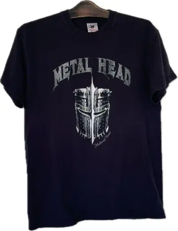 METAL HEAD 티셔츠 블랙 락 티