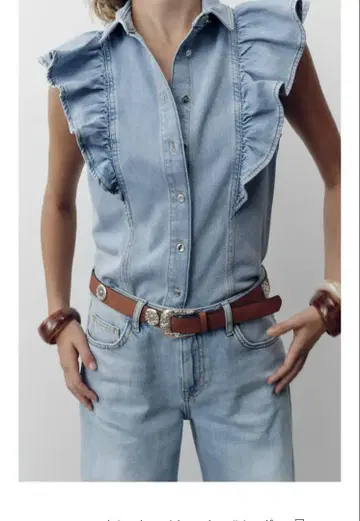 ZARA 풀렝스 셔츠 S 완판템