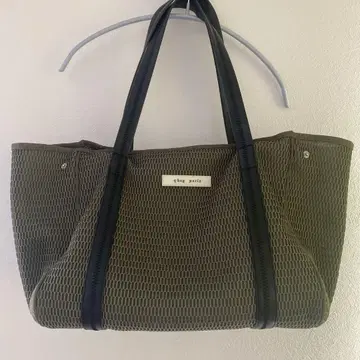 q bag 메쉬 마더백 올리브 그린