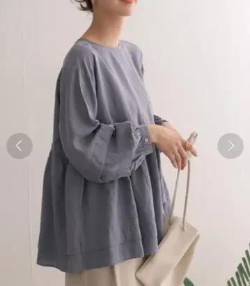 라이오셀 린넨 개더 블라우스 어반 리서치 DOORS 23ss