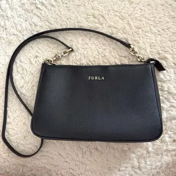[ 새상품급 ] FURLA 훌라 숄더백 가죽 블랙 미니백