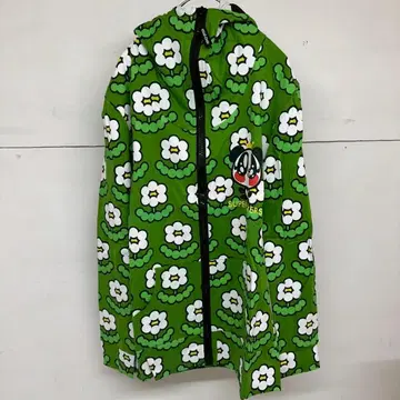 택 포함 새상품 SUPERLOVERS 집업 후드티 꽃무늬 팬더 그린