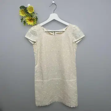 [ PROPORTION ] 원피스 반팔 여성용 미니 아이보리 S 상당