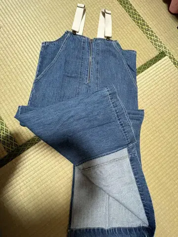 스콧 클럽 vin 데님 오버롤 스커트