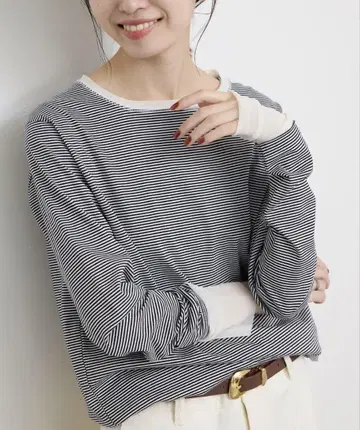레이어드 슬리브 롱 TEE